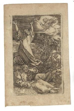 18th C Durer Engraving Agony in the Garden (1 of 1)