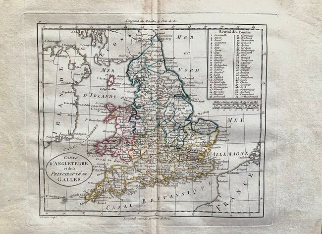 England & Wales Map. 1808. By Guthrie (1 of 1)