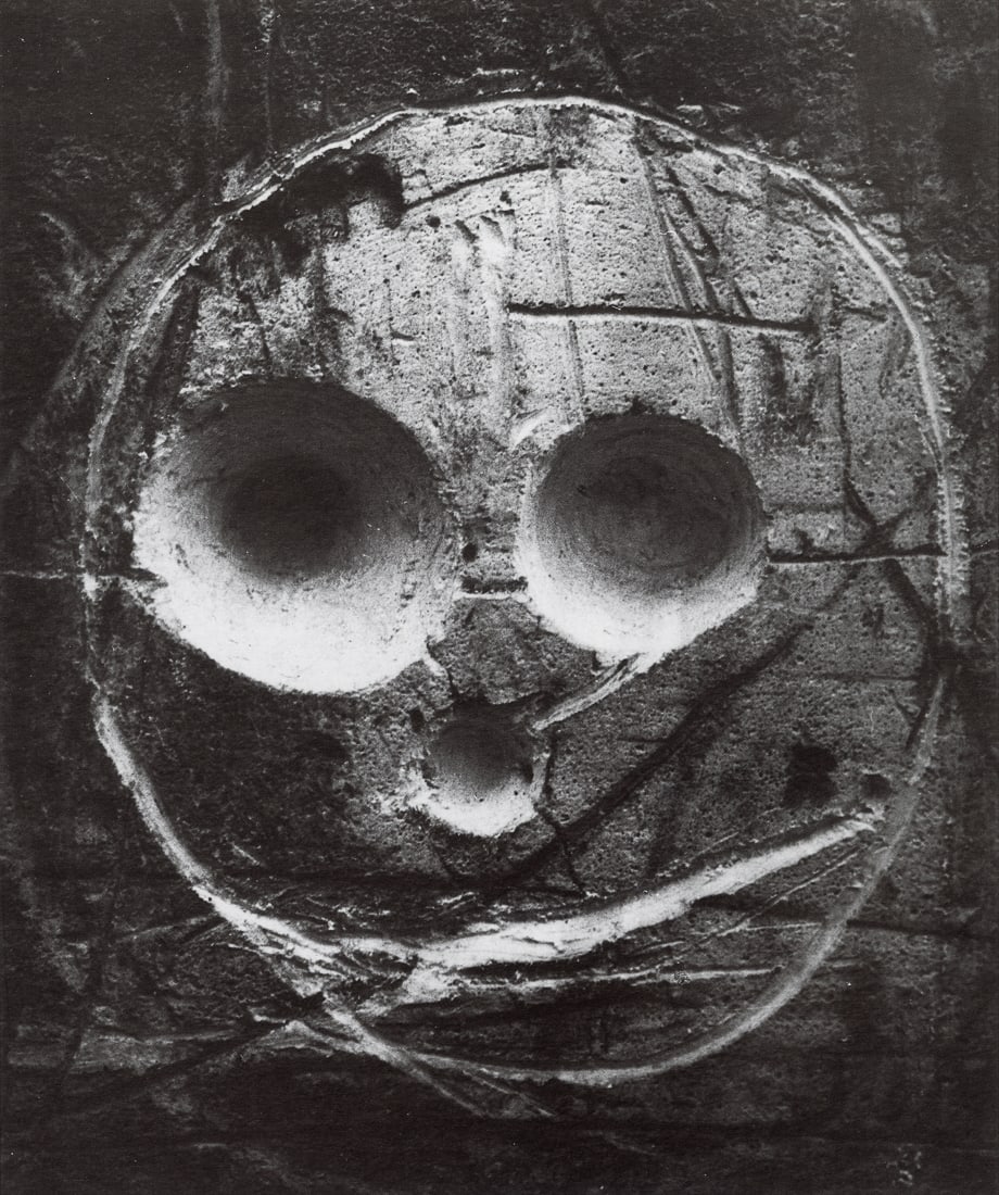 BRASSAI - Graffiti, 1934: Artist: Brassai Title: Graffiti, 1934 Medium: Duotone Photo Litho, 1988, Italy Dimensions: 7.55x9" Description: Heat Wax Mounted on 11x14" Conservation Board Artist Bio: Brassai was a Hungarian-French