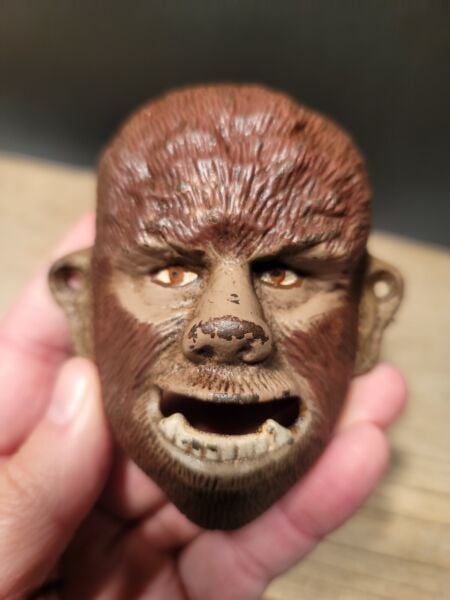 Cast Iron folk art Sasquatch Wall mount Bottle Opener: 3 3/4" Tall x 3 1/4" Wide Great reproduction cast iron bottle opener. This piece was made to look just like an antique, but is new. All our items come with a 100% customer satisfaction guarantee. Abou