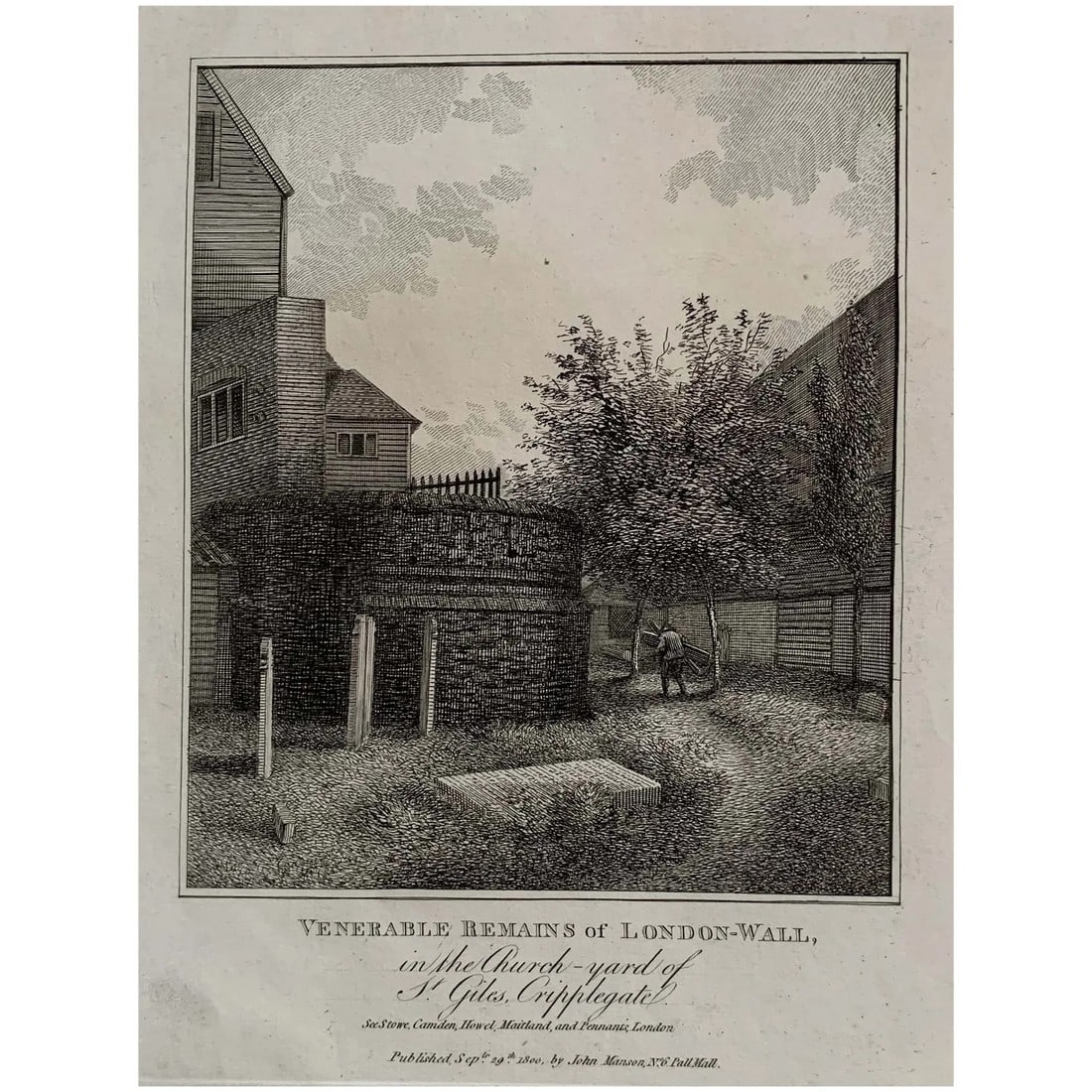 Entrance to the Hospital St. Mary-Wike Cornwall: Entrance to the Hospital St. Mary-Wike Cornwall. Provenance: Relics of Antiquity; or, Remains of Ancient Structures, With Other Vestiges of Early Times, in Great Britain.; Artist: after Samuel Prout (