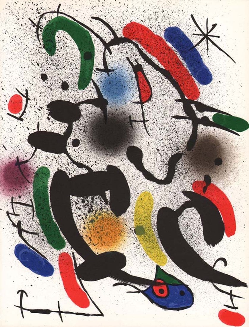 Joan Miro Original Lithograph V1-6 Mourlot 1970 (1 of 1)