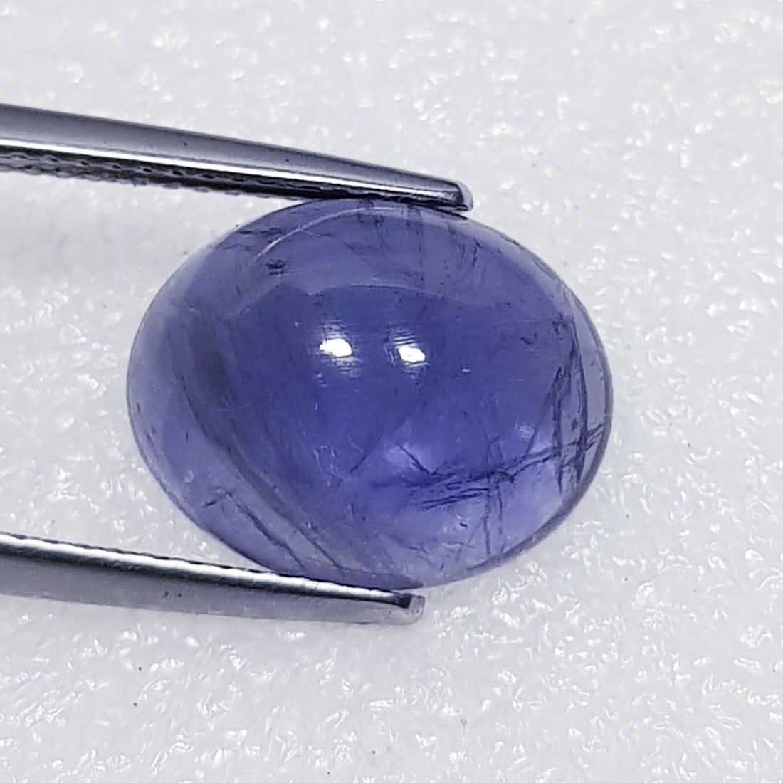 6.13 ctz Fine Collection of NaturalLCabochon Iolite: No Reserve! Title: 6.13 ctz Fine Collection of NaturalLCabochon Iolite Color/Clarity: Blue / VS Gemstone: Sapphire Carat Weights: 6.13 Size: 13.60 x 11.00 x 6.10 Additional Information: Oval Cabochon