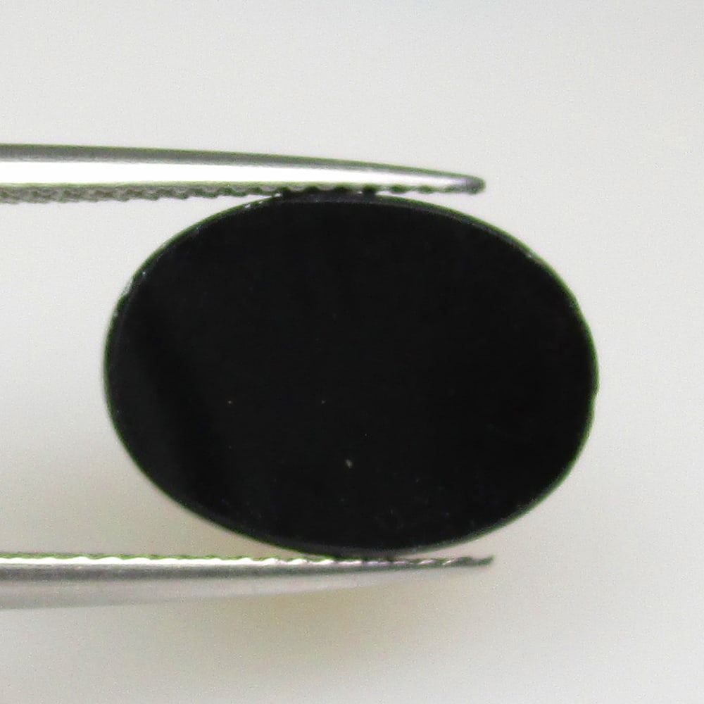 4.07 Ctw Natural Black Onyx Oval Cab (1 of 2)