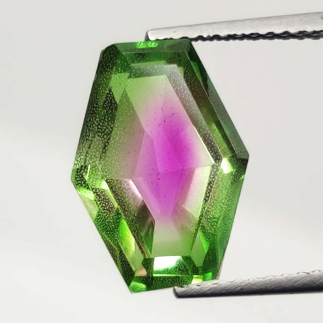 5.75 Ct "Beautiful" Watermelon Triplet Quartz Fancy Cut (1 of 2)