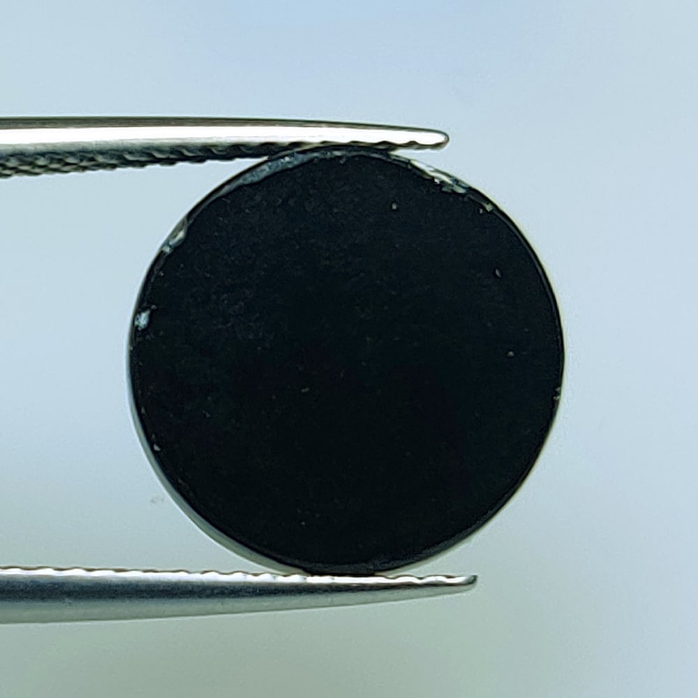 4.41 Ctw Natural Black Onyx Round Cab (1 of 2)