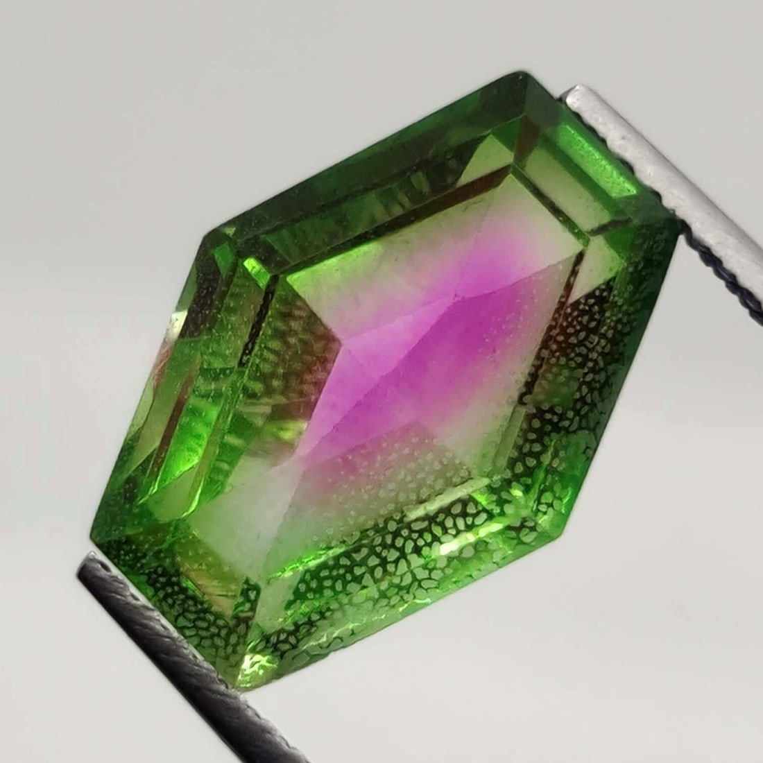 5.65 Ct "Beautiful" Watermelon Triplet Quartz Fancy Cut (1 of 2)