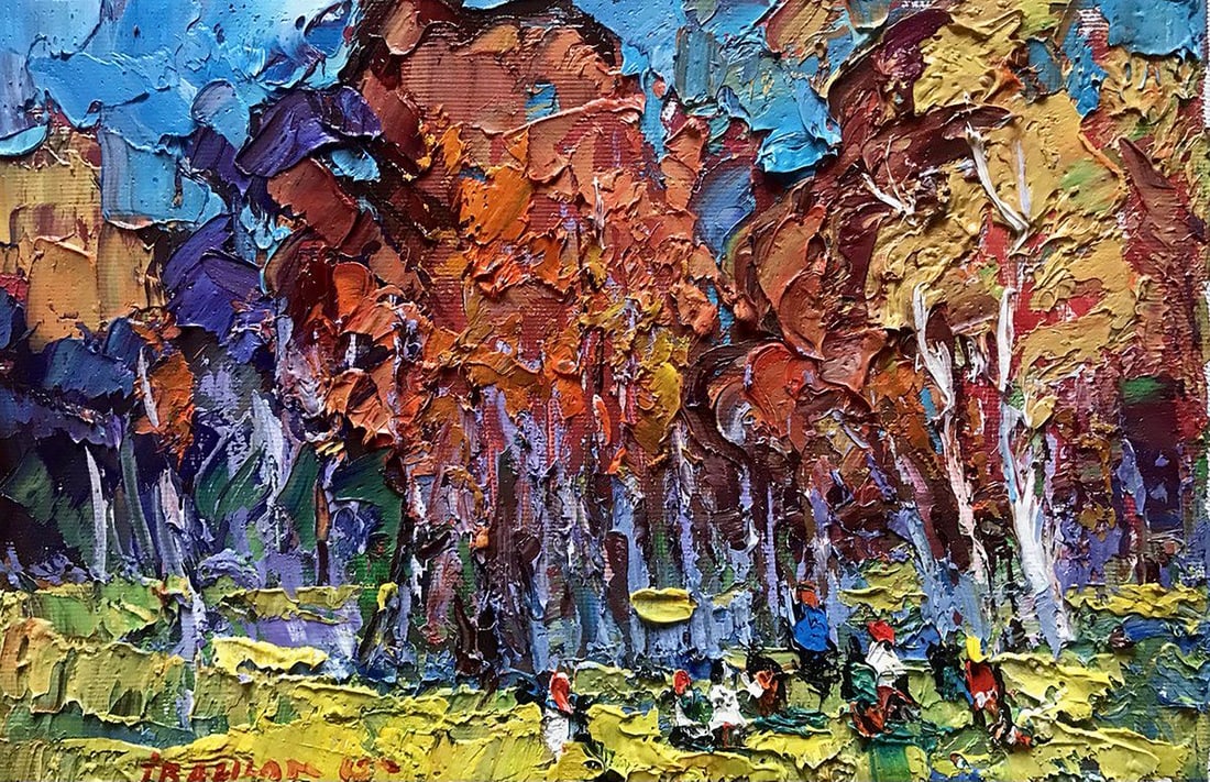 Oil painting Autumn Walk Kalenyuk Alex (1 of 4)