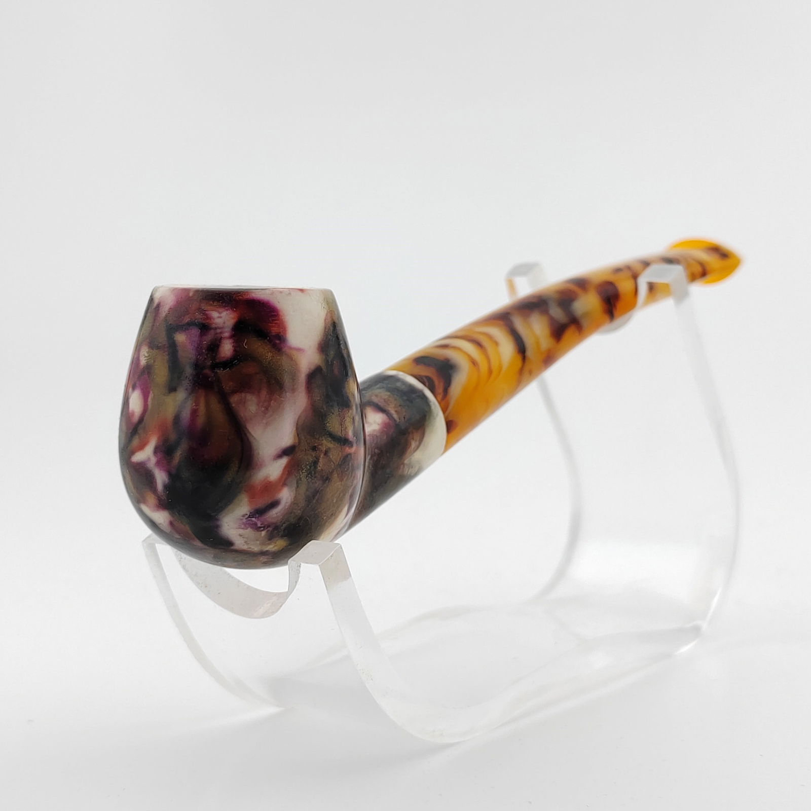 Classic Meerschaum Pipe,Marbling Pattern,Colorful (1 of 7)