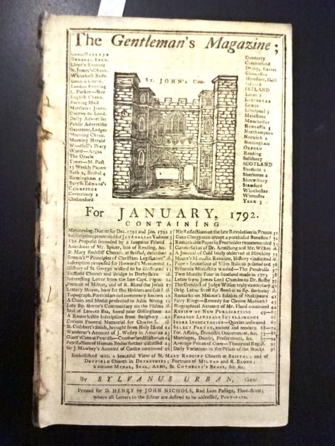 1792 Magazine George Washington State of Union (1 of 4)