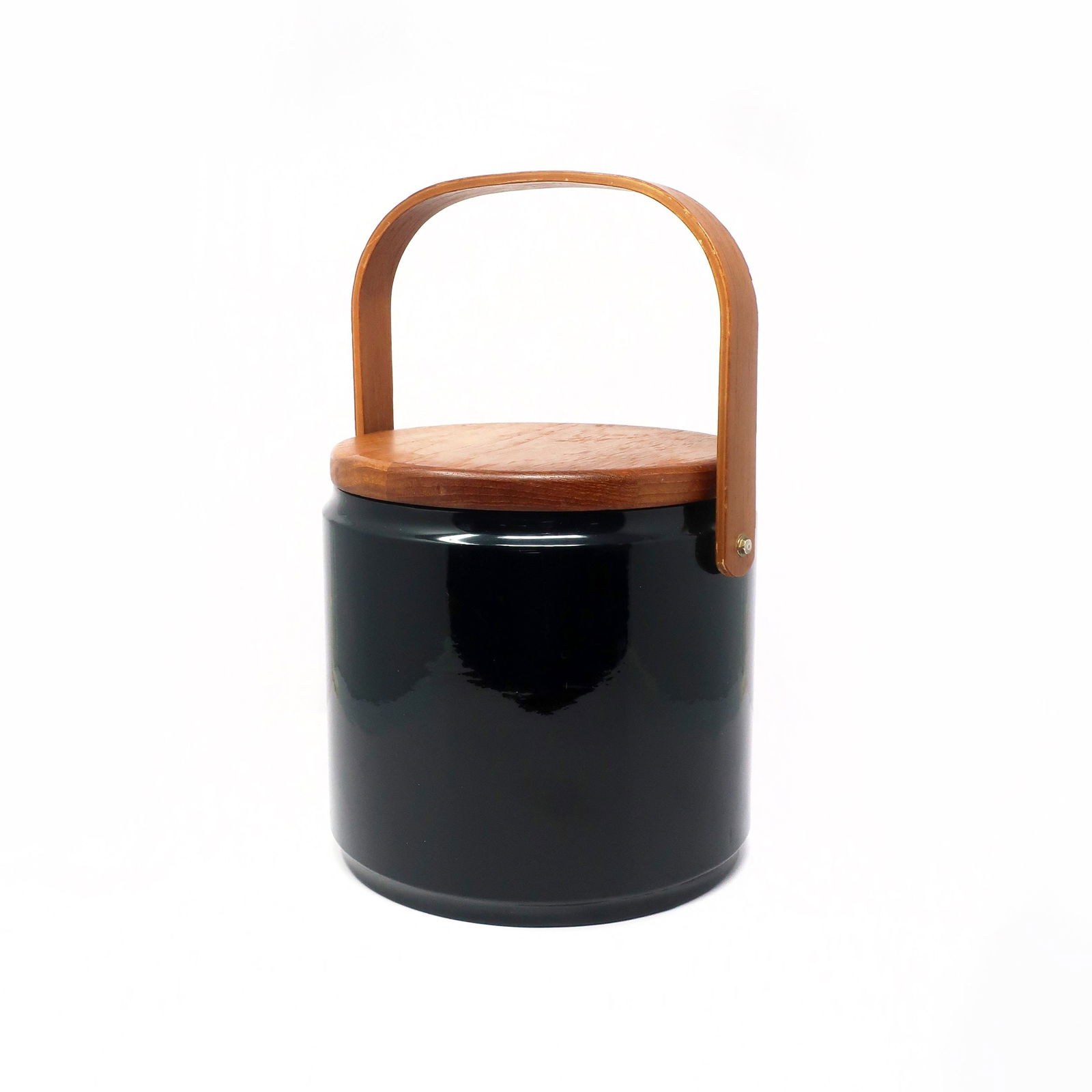 Vintage Teak and Black Georges Briard Ice Bucket (1 of 6)