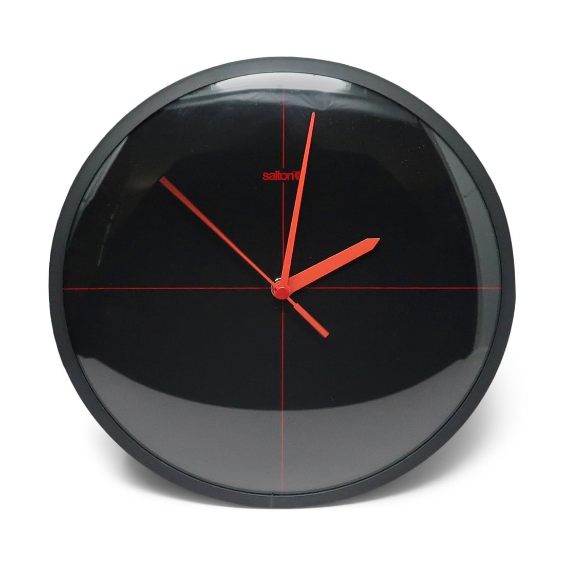 1990s Minimalist Black Wall Clock by Salton (1 of 7)