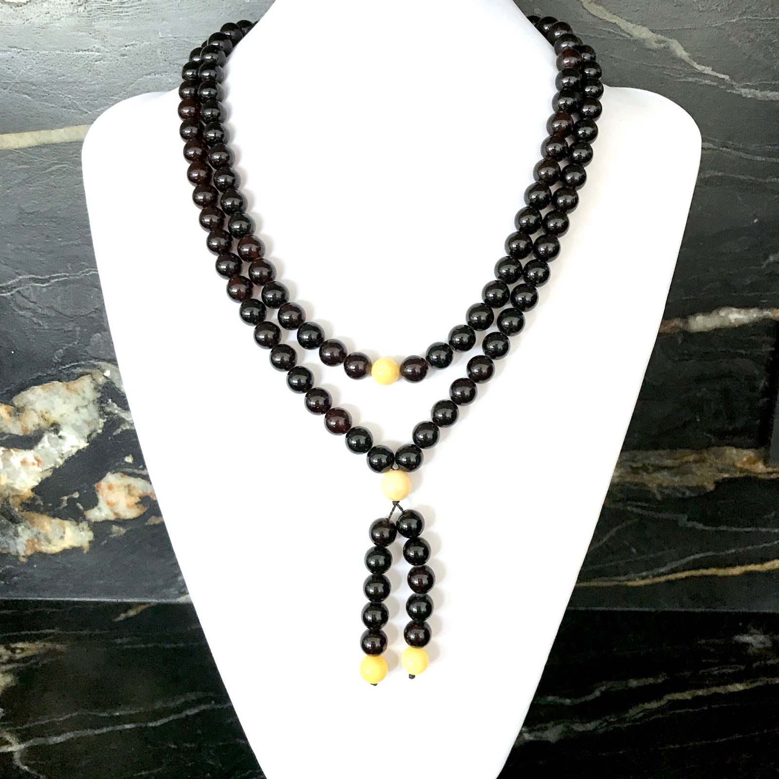 Astonishing Amber Mala made from Round Amber beads (1 of 7)