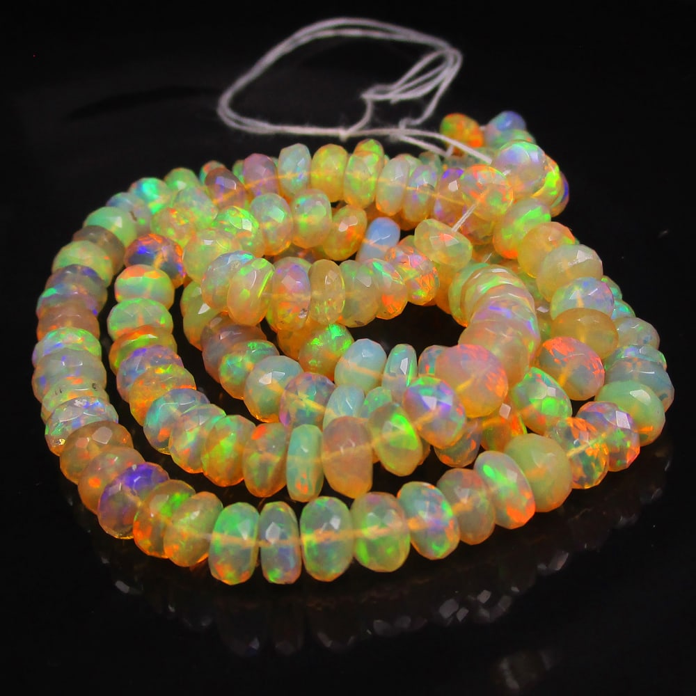 89.20 Ctw Natural 161 Drilled Multi-Color Fire Opal Round beads (1 of 3)
