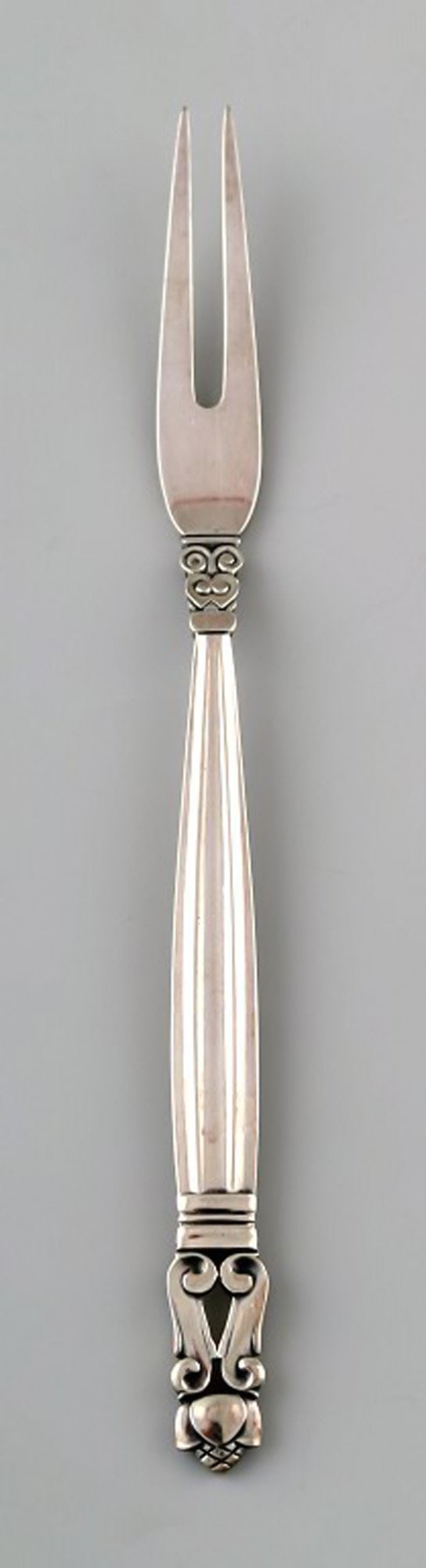 Georg Jensen "Acorn". Herring fork / serving fork Designer: Johan Rohde. (1 of 3)