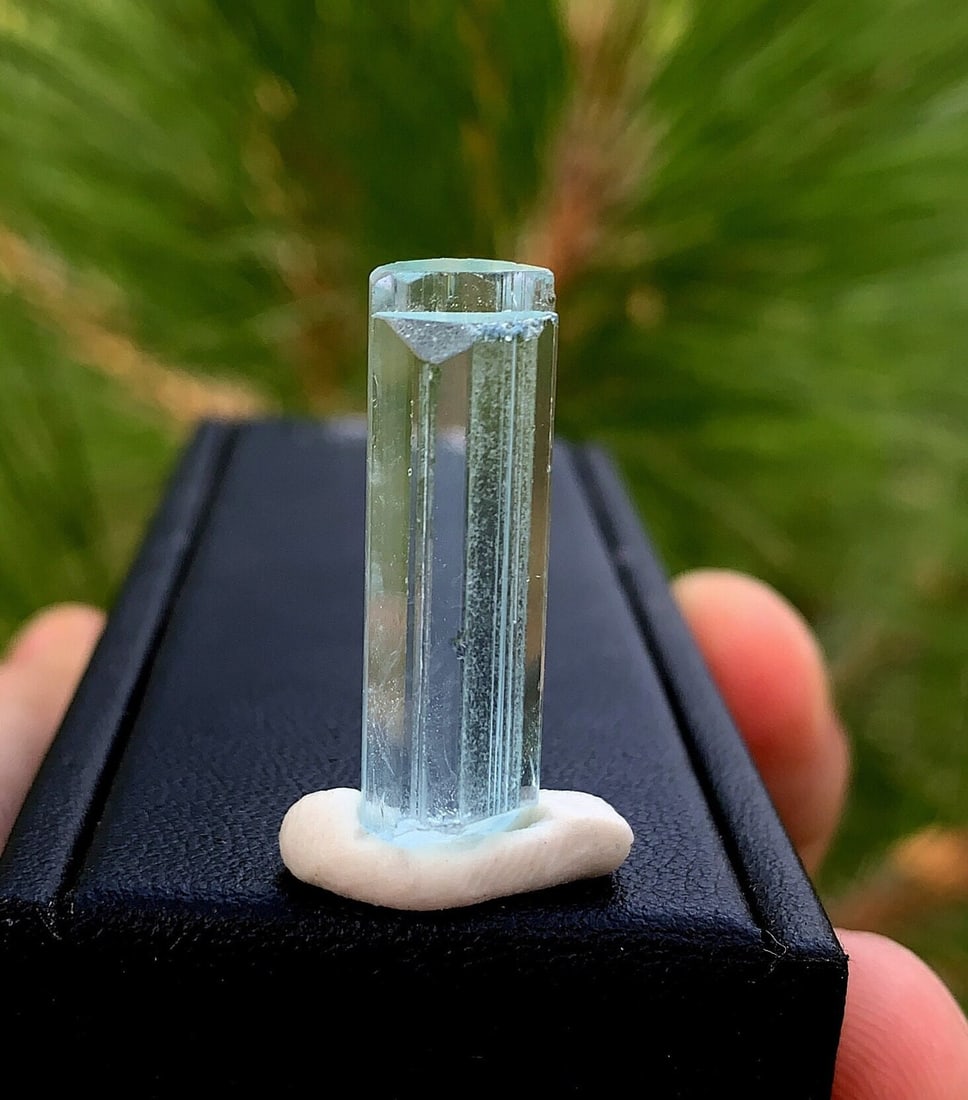 Natural Aquamarine Crystal Step Terminated Raw Aquamarine