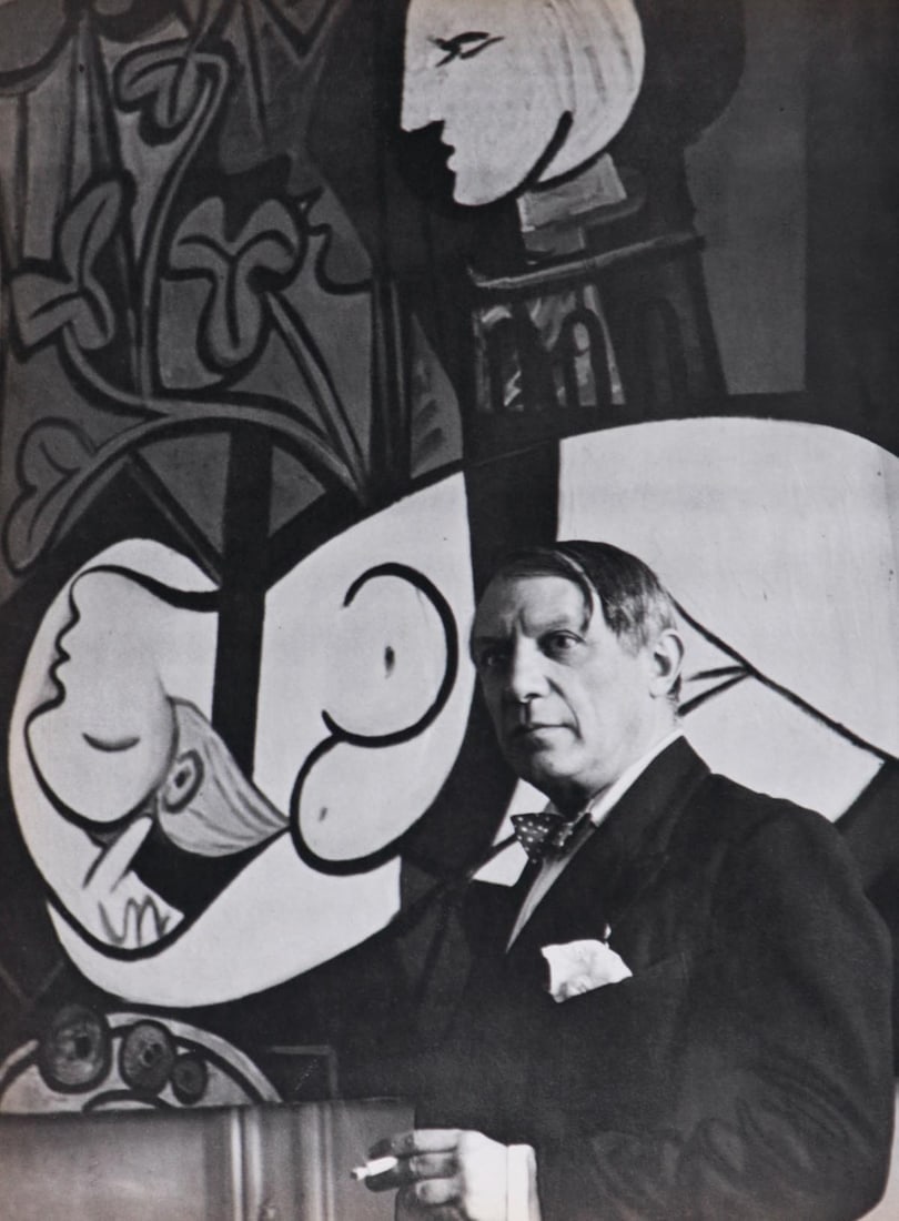 CECIL BEATON - Picasso 1933: Title: CECIL BEATON - Picasso 1933 Description: Artist: CECIL BEATON Print Title: Picasso 1933 Medium: Sheet-fed Gravure Printing Date: 1960's Printed in Great Britain Image Size approx: 11.75 x 8.5 i