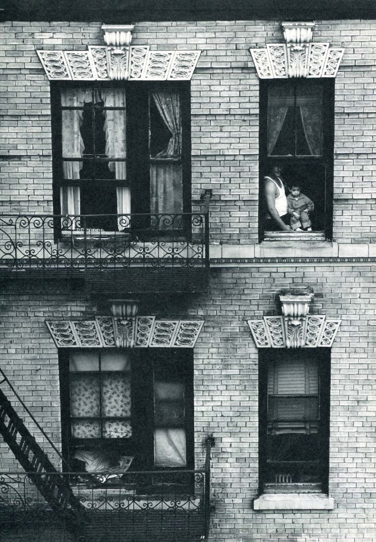 BRUCE DAVIDSON - East 100th Street, 1968, Windows: Title: BRUCE DAVIDSON - East 100th Street, 1968, Windows Description: Artist: BRUCE DAVIDSON Print Title: From East 100th Street, 1968, Windows Medium: Sheet-fed photogravure Printed 1960’s in S