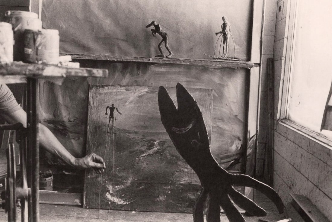 ROBERT FRANK - June Leaf Studio, New York City: Title: ROBERT FRANK - June Leaf Studio, New York City Description: Artist: ROBERT FRANK Print Title: June Leaf Studio, New York City Printing Date: 2002 Medium: photolithograph Printed in:Germany Imag