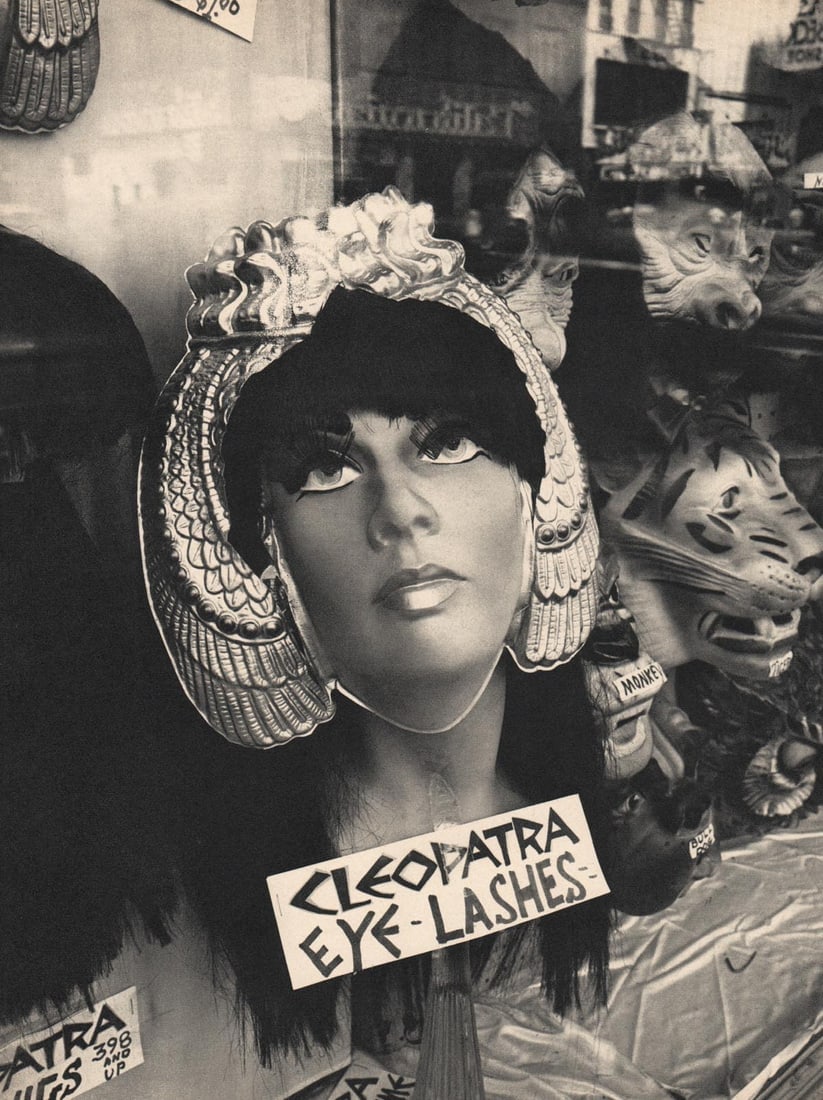 EVELYN HOFER - Cleopatra Eye-Lashes: Title: EVELYN HOFER - Cleopatra Eye-Lashes Description: Artist: EVELYN HOFER Print Title: Cleopatra Eye-Lashes Medium: Sheet-fed Gravure Printing Date: 1965 Printed in Switzerland Image Size: 8.25 x 1