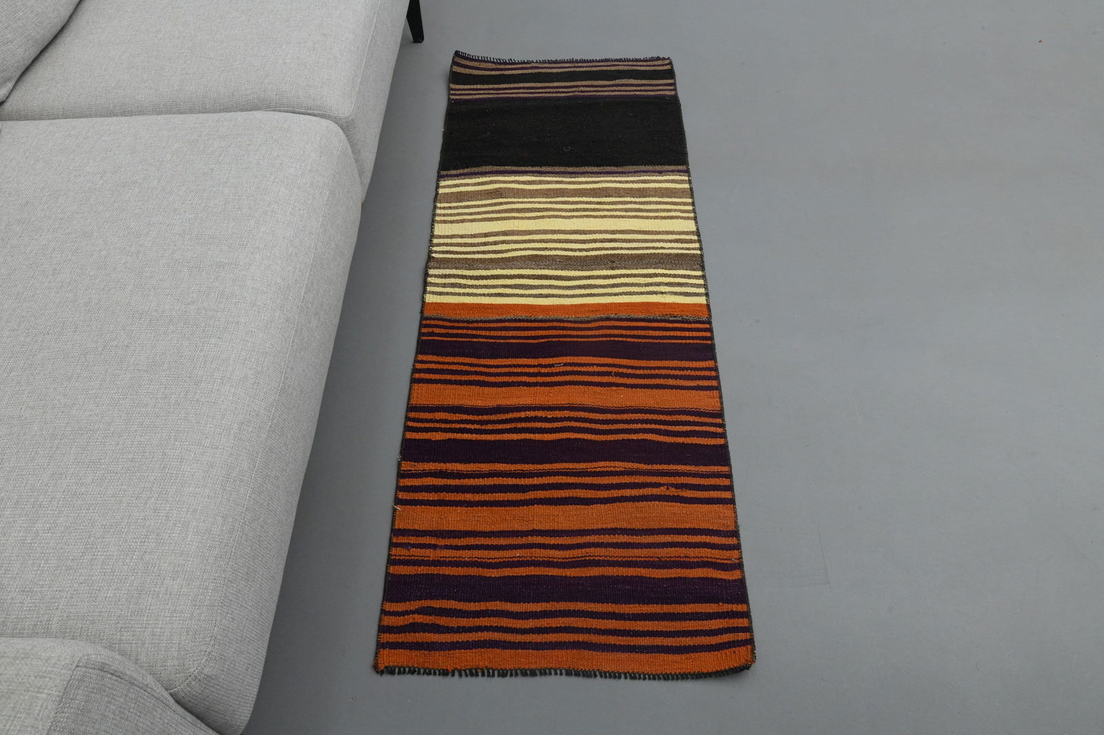 1970s Kilim Oushak Handmade Wool Colorful Runner Rug (1 of 10)