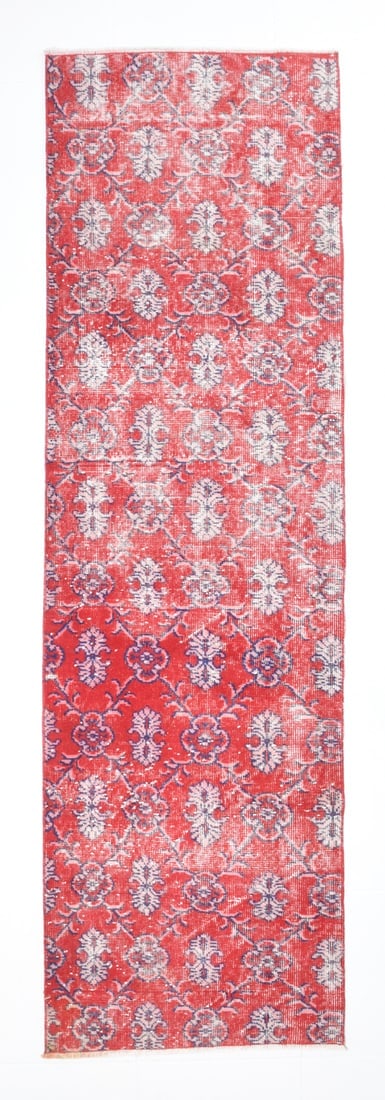 2' x 8' Vintage Turkish Runner Rug - 17386: Title: 2' x 8' Vintage Turkish Runner Rug - 17386 Description: Vintage Turkish Runner Rug Handmade, handwoven with traditional technique. Low pile, soft rug. Rug Condition: Fully cleaned and ready to