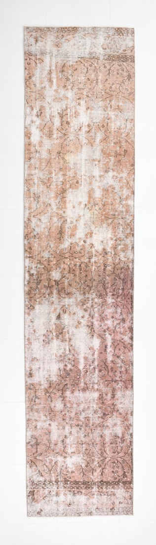 2' x 10' Vintage Turkish Runner Rug - 17793: Title: 2' x 10' Vintage Turkish Runner Rug - 17793 Description: Vintage Turkish Runner Rug Handmade, handwoven with traditional technique. Low pile, soft rug. Rug Condition: Fully cleaned and ready to