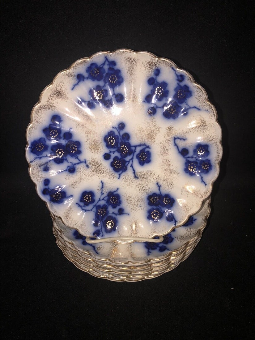 7 flow blue 8 5/8” plates (1 of 11)