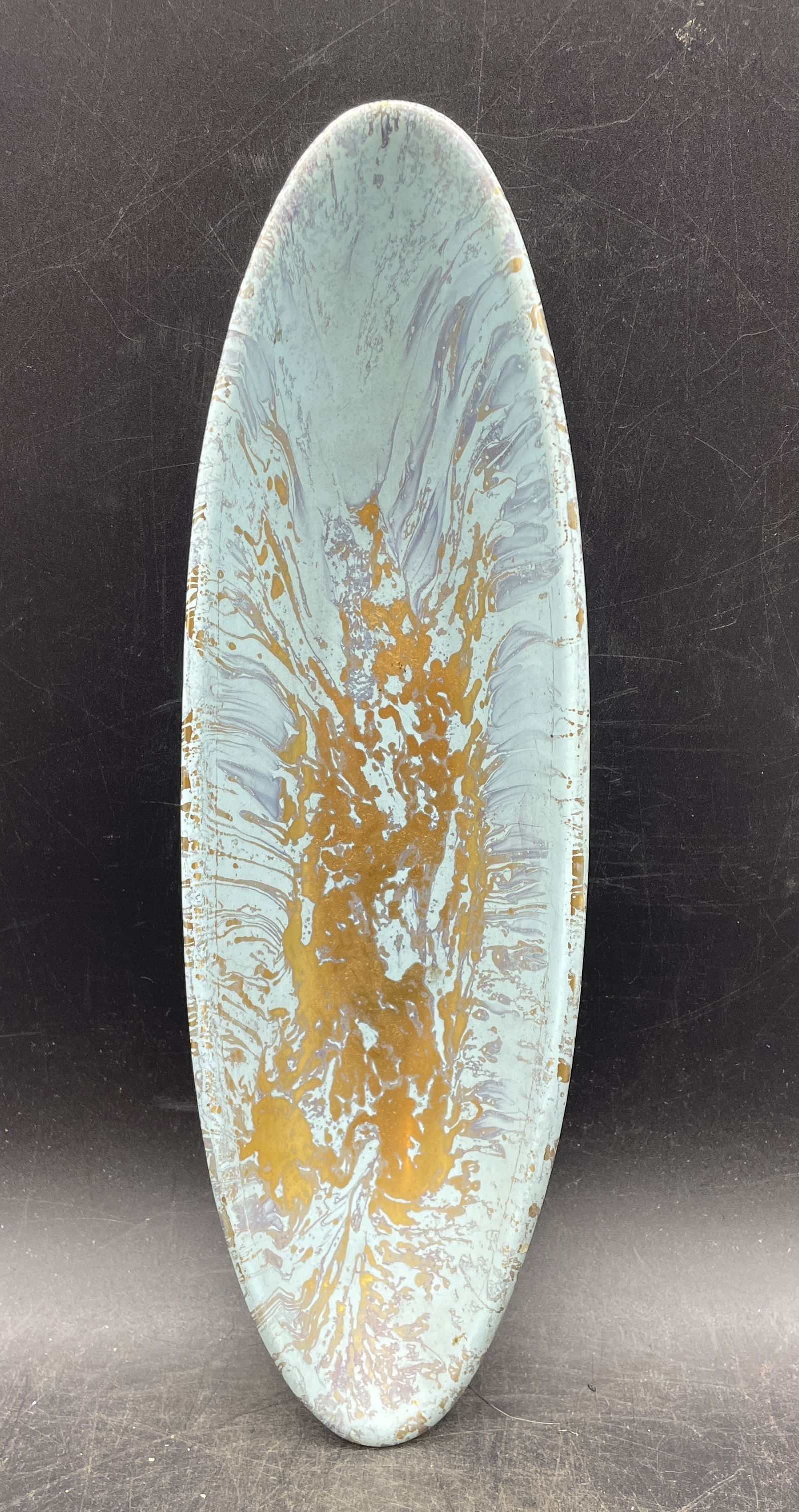 GORGOUS MCM TURQUOISE AND GOLD PLATTER (1 of 8)