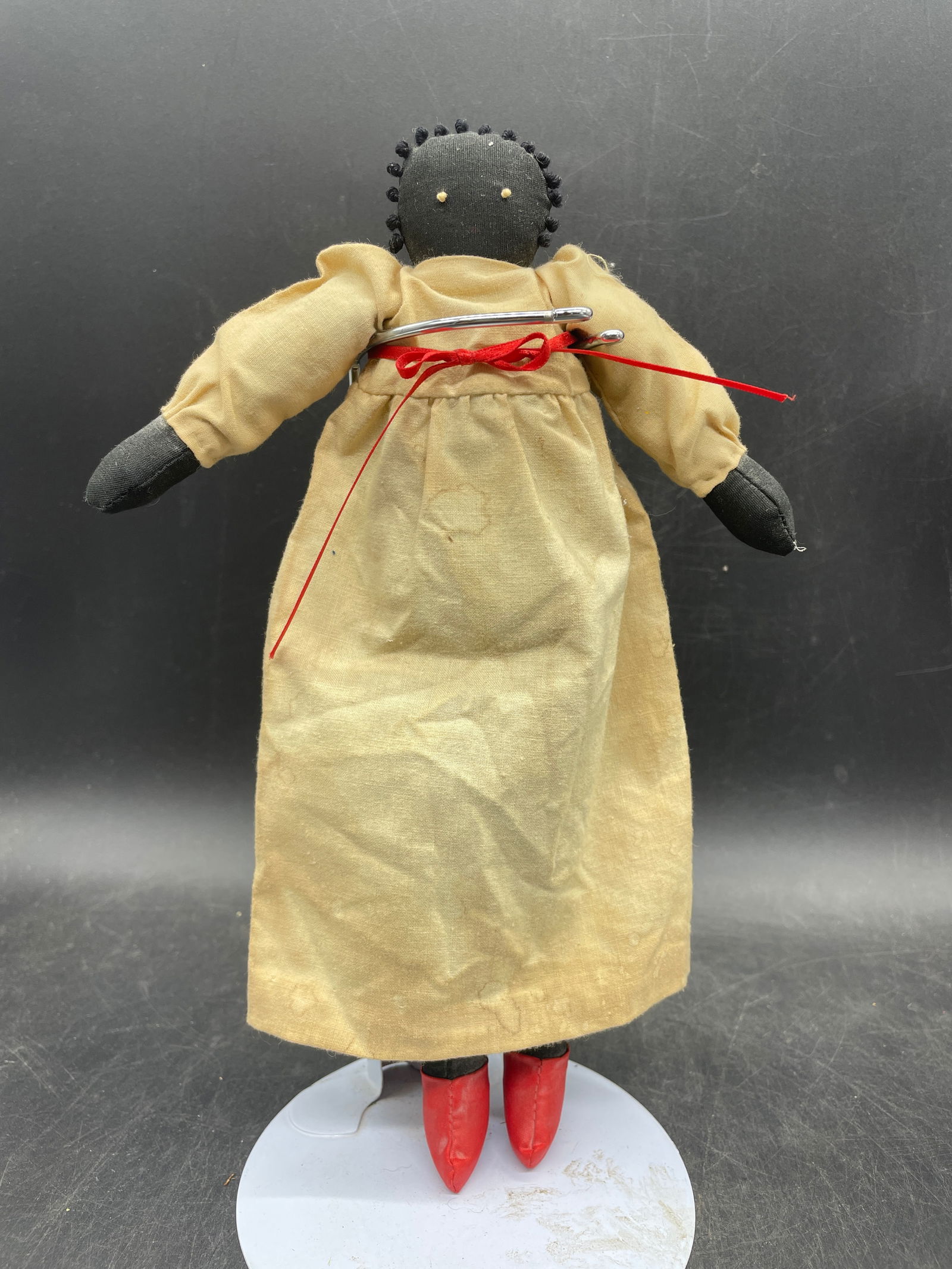 VINTAGE RAG DOLL FOLK ART BLACK AMERICANA "Let Thy Talk Be Little Honest & True" (1 of 8)