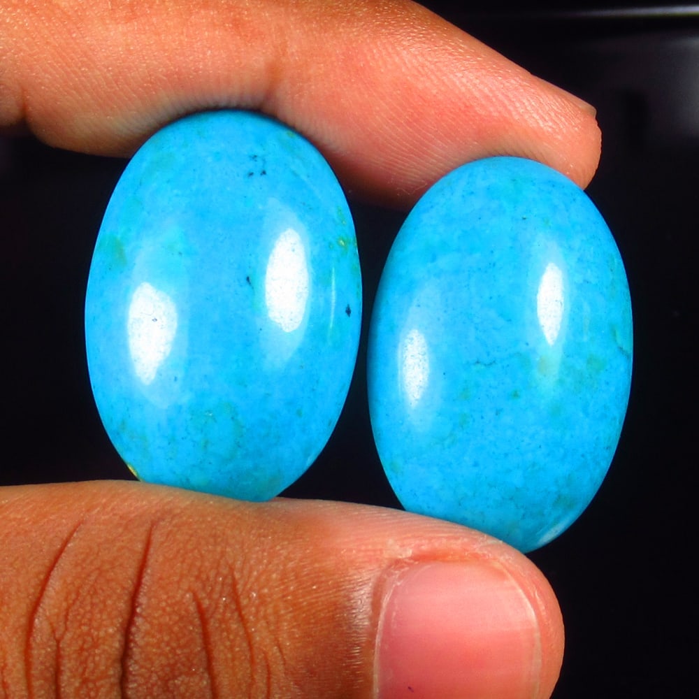 52.37 Ct - Natural Turquoise Pair (1 of 3)