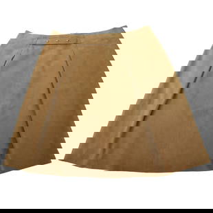 Auth NWT Jo Peters 100% Leather Suede Beige Mini Skirt Size S: Auth NWT Jo Peters 100% Leather Suede Beige Mini skirt Size S This girly, fabulous skirt from JO PETERS it is an absolute breathtaker. Release your passion and capture all eyes while wearing it!! This