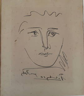 Pablo Picasso, (Spain 1881-1973) L&#8217;Age du Soleil: Original etching ,1950, paper size: 9 &#190; X 11 &#189;. . Reference Bloch 680 Reserve: $300.00 Shipping: Domestic: Flat-rate of $30.00 to anywhere within the contiguous U.S. International: Foreign s