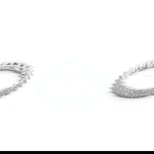 Designer $2200 Platinum David Yurman Eden Pave Diamond Eternity Band: Title: Designer $2200 Platinum David Yurman Eden Pave Diamond Eternity Band Description: Designer Platinum David Yurman Eden Pave Diamond Eternity Band Band size 5-1/2 Band contains 157 natural round