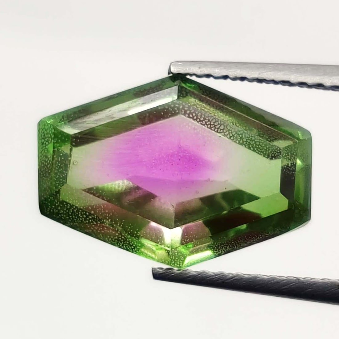 6.35 Ct "Beautiful" Watermelon Triplet Quartz Fancy Cut (1 of 2)