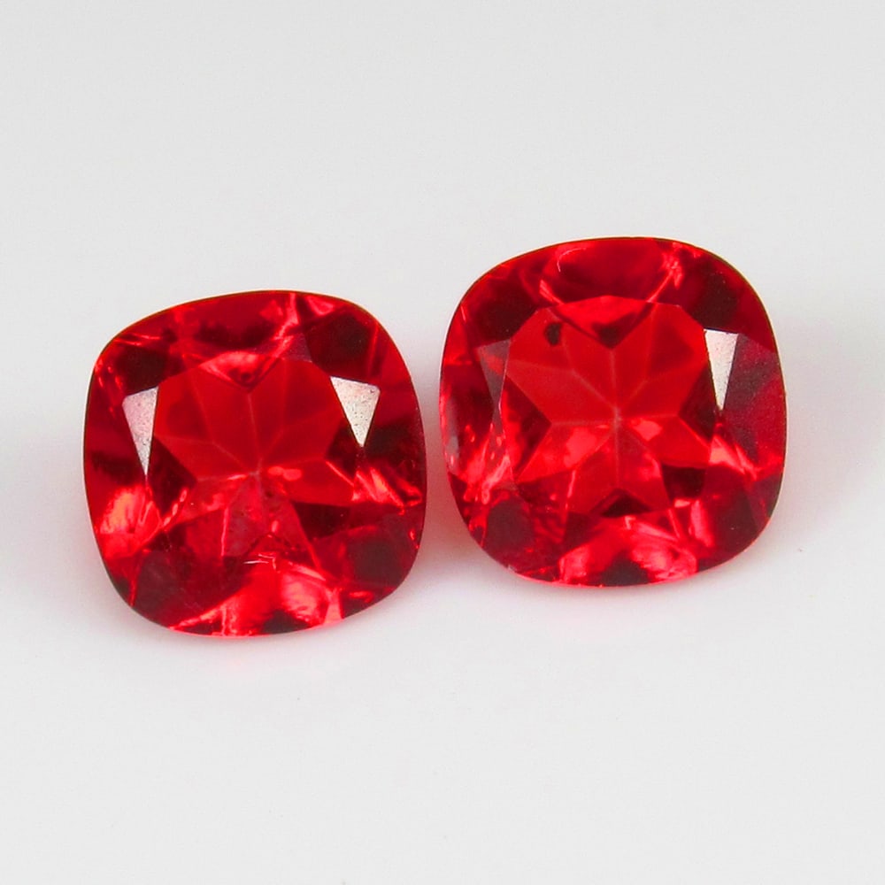 Natural Blood Red Topaz Pair - 1.95 Ct (1 of 2)
