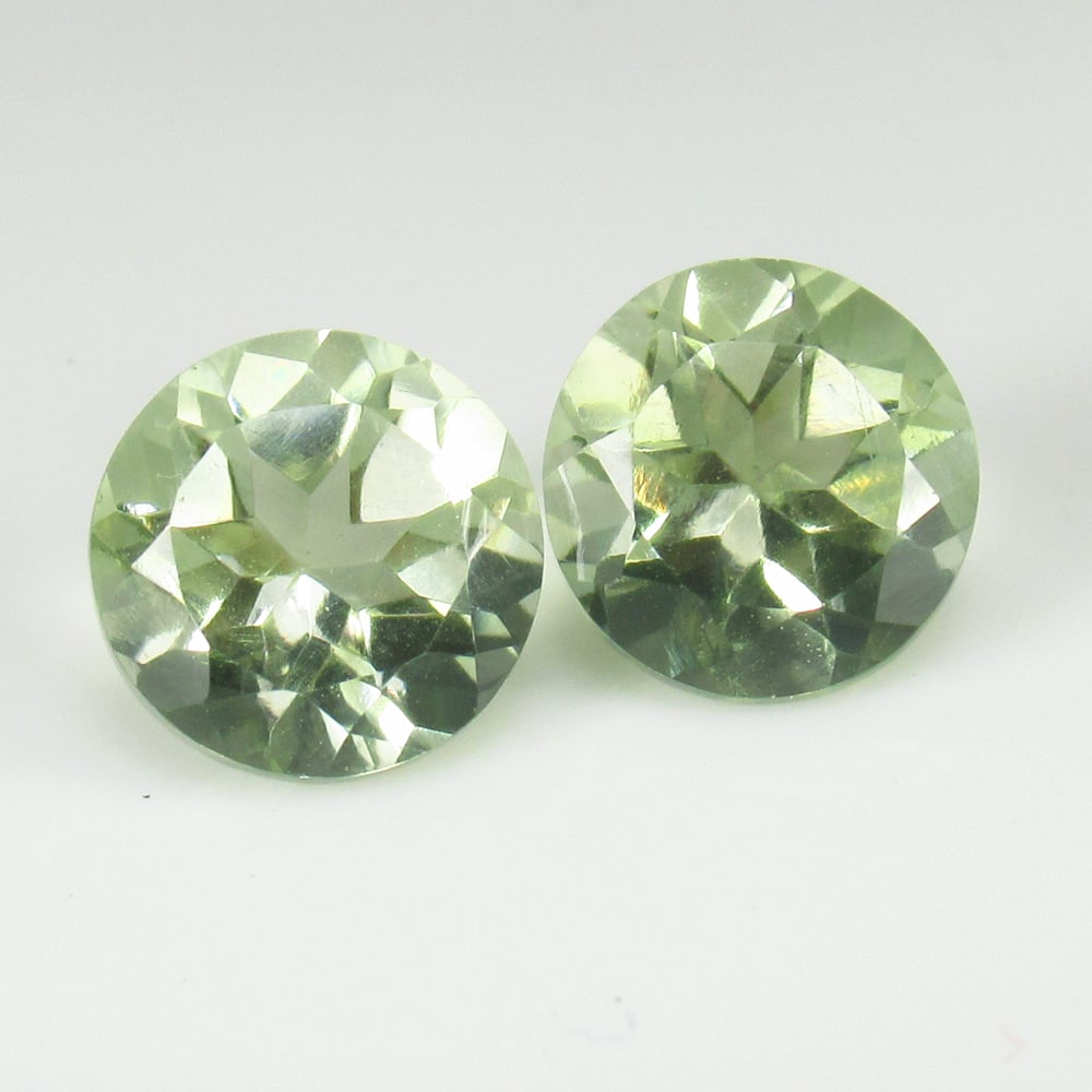 Natural Green Amethyst Pair - 4.03 Ct (1 of 2)