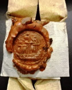 1702 English Vellum Indenture Red Wax Seal of Ship: Large English vellum indenture dated 1702 during the riegn of William III being the conveyance of property in Donnington in the county of Lincoln by Edward Legh, a Doctor of Physick, signed by hime an
