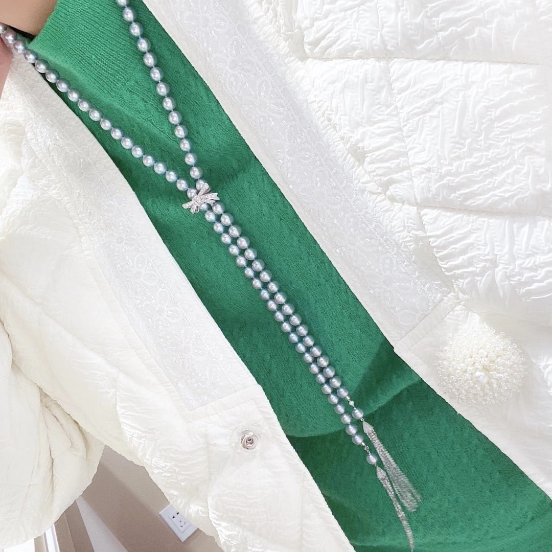 True hemp color 9~8MM pearl necklace: Zhenduo hemp color 9~8MM pearl necklace. Nearly round and slightly imperfect. Reserve: $300.00 Shipping: Domestic: Shipping rates are determined by destination International: Foreign shipping rates ar