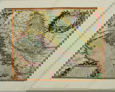 1595 Ortelius Map of the Dalmatian Coast to Hungary -- Pannoniae, et Illyrici Veteris Tabula: Title: 1595 Ortelius Map of the Dalmatian Coast to Hungary -- Pannoniae, et Illyrici Veteris Tabula Cartographer: A Ortelius Year / Place: 1595, Antwerp Map Dimension (in.): 13.8 X 17.6 in. This is an