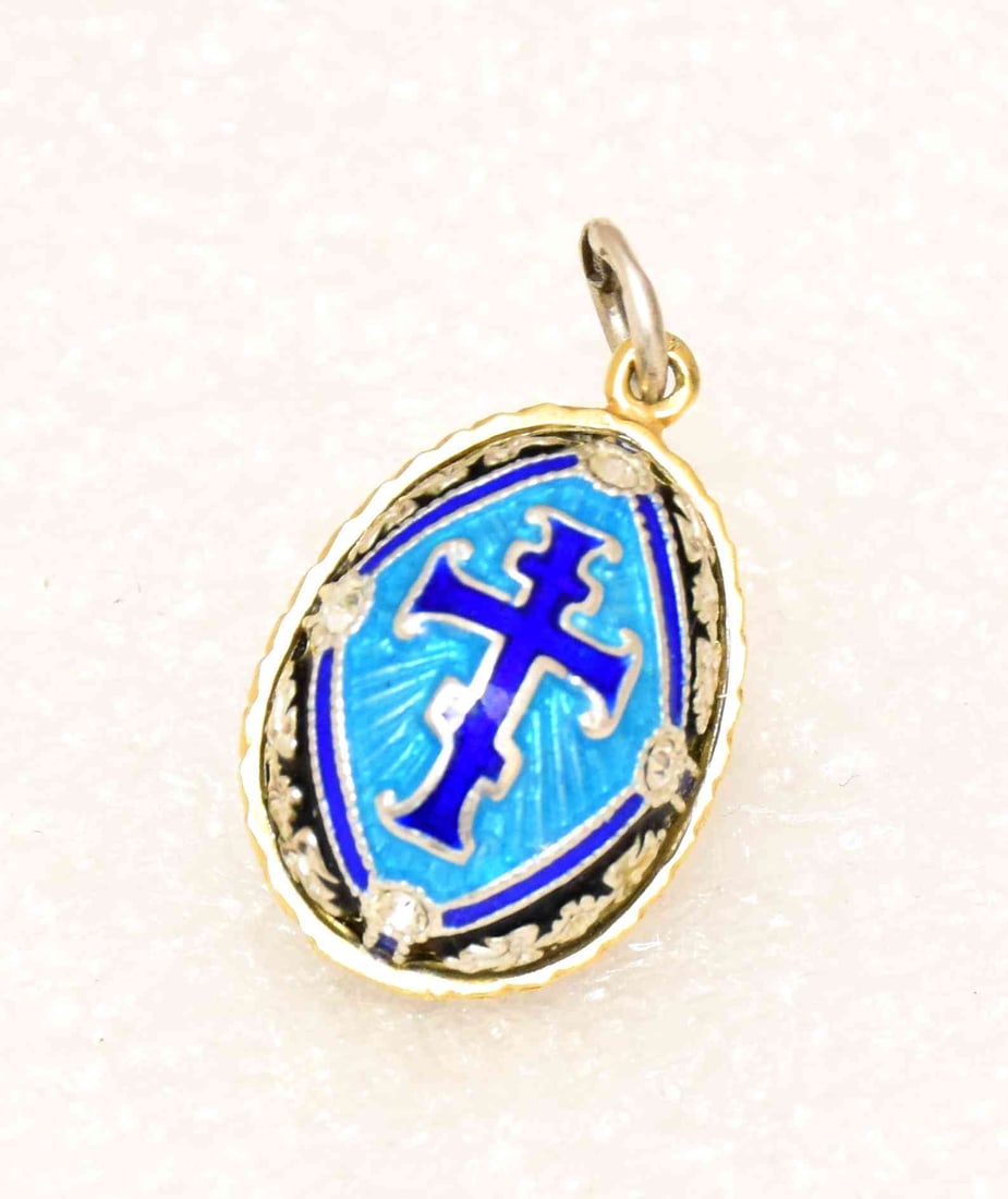 Faberge style egg. Pendant (1 of 2)