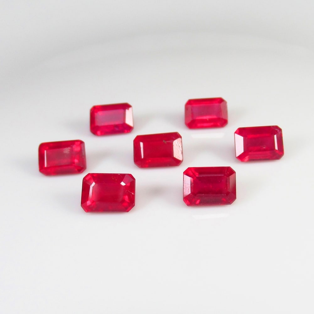 Natural Red Ruby Necklace Set - 11.19 Ct (1 of 3)