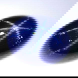 8.73 Cts 6-Ray Star Flashing Blue Sapphire: Title: 8.73 Cts 6-Ray Star Flashing Blue Sapphire Color/Clarity: Blue/Cabochan Gemstone Type: Star Sapphire Carat Weights: 8.73 Cts Size/Dimensions: 12.28 x 9.42 x 6.44 mm Reserve: $300.00 Shipping:
