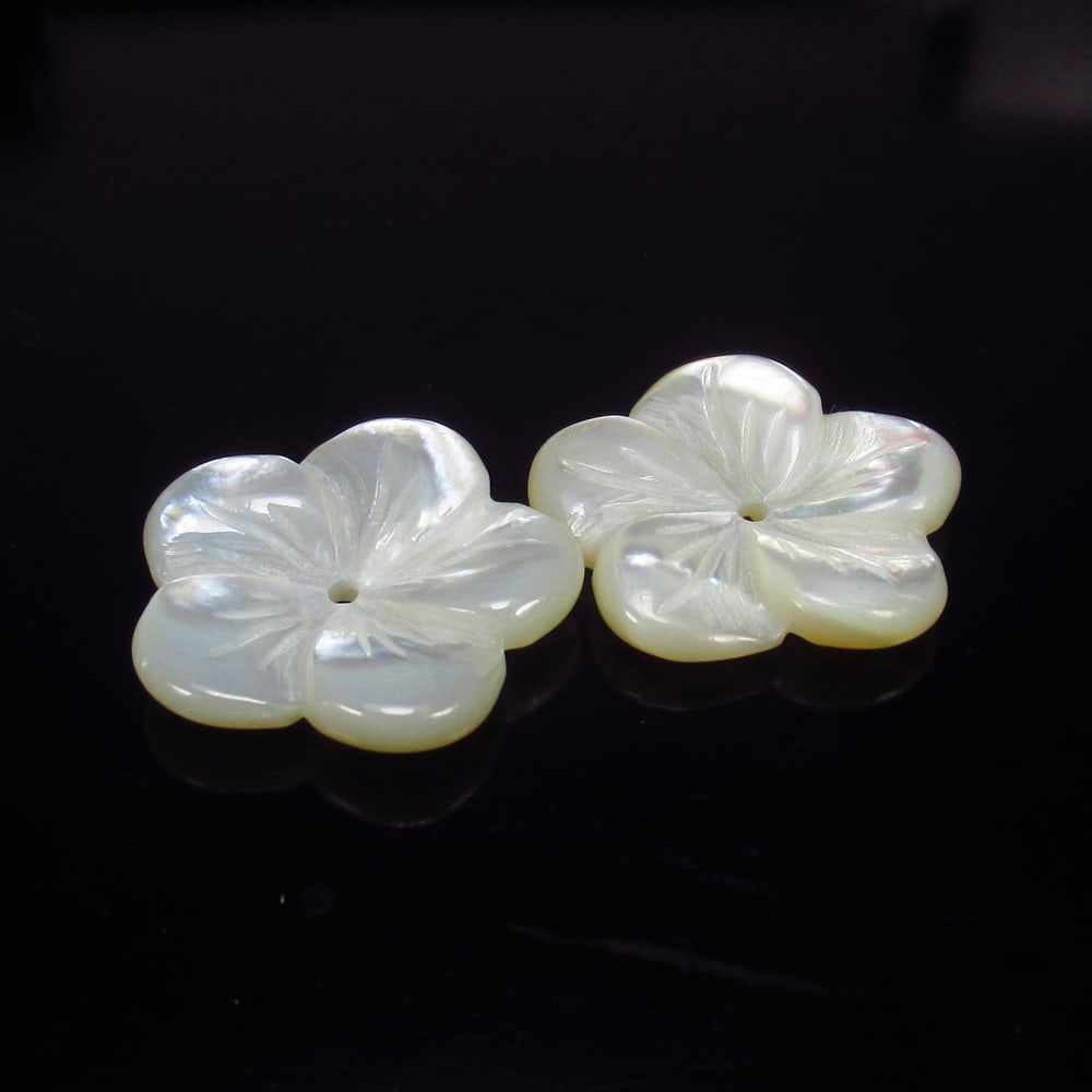 13.49 Ct - Natural Shell Carving Pair (1 of 2)