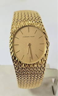 Mens AUDEMARS PIGUET 18k Yellow Gold Winding Watch Mesh Bracelet Ref 989 EXLNT: Mens AUDEMARS PIGUET 18k Yellow Gold Winding Watch Mesh Bracelet Ref 989 EXLNT Mens AUDEMARS PIGUET 18k Yellow Gold Winding Watch Mesh Bracelet Ref 989 EXLNT Description Mens AUDEMARS PIGUET 18k Yello