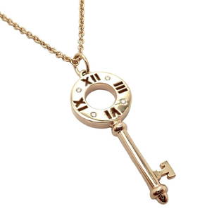 Authentic Tiffany & Co 18k Rose Gold Atlas Diamond Key Pendant Necklace: Authentic Tiffany & Co 18k Rose Gold Atlas Diamond Key Pendant Necklace Authentic Tiffany & Co 18k Rose Gold Atlas Diamond Key Pendant Necklace Product Description About This Piece: Metal: 18k