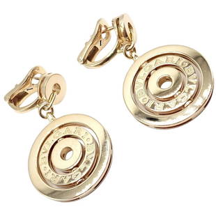 Rare! Authentic Bulgari Bvlgari 18k Yellow Gold Three Circle Earrings: Rare! Authentic Bulgari Bvlgari 18k Yellow Gold Three Circle Earrings Rare! Authentic Bulgari Bvlgari 18k Yellow Gold Three Circle Earrings Product Description About This Piece: These earrings