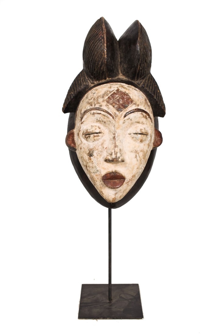 Initiation mask - Wood - Punu - Gabon (1 of 7)