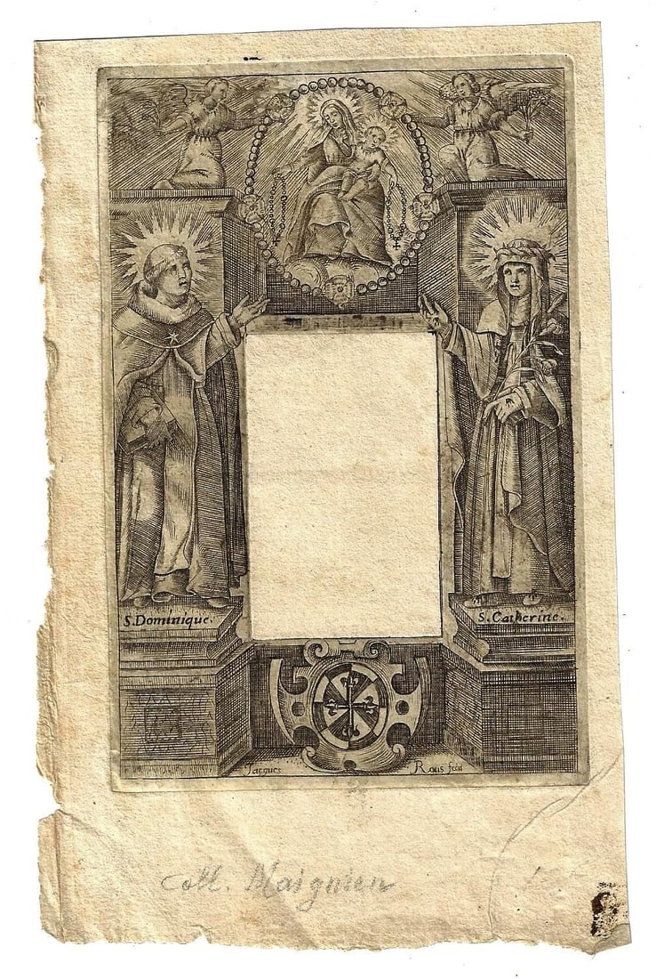 17th C Engraved Leaf of Religious Title (1 of 1)