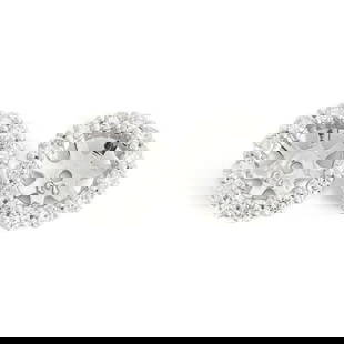 Round Diamond Halo Earring Jackets Enhancers 14K White Gold for 2.50 CTW Studs: Round Diamond Halo Earring Jackets Enhancers 14K White Gold for 2.50 CTW Studs These are beautiful earring jackets to enhance your diamond or gemstone studs! Please let us know if you have any questio
